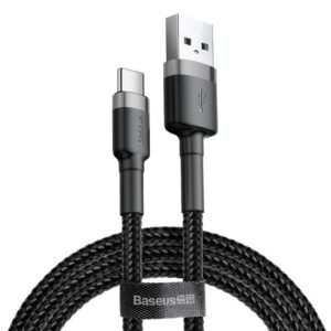 Cable Baseus  Baseus Cafule cable USB-C 2A 2m (Gray+Black) 
