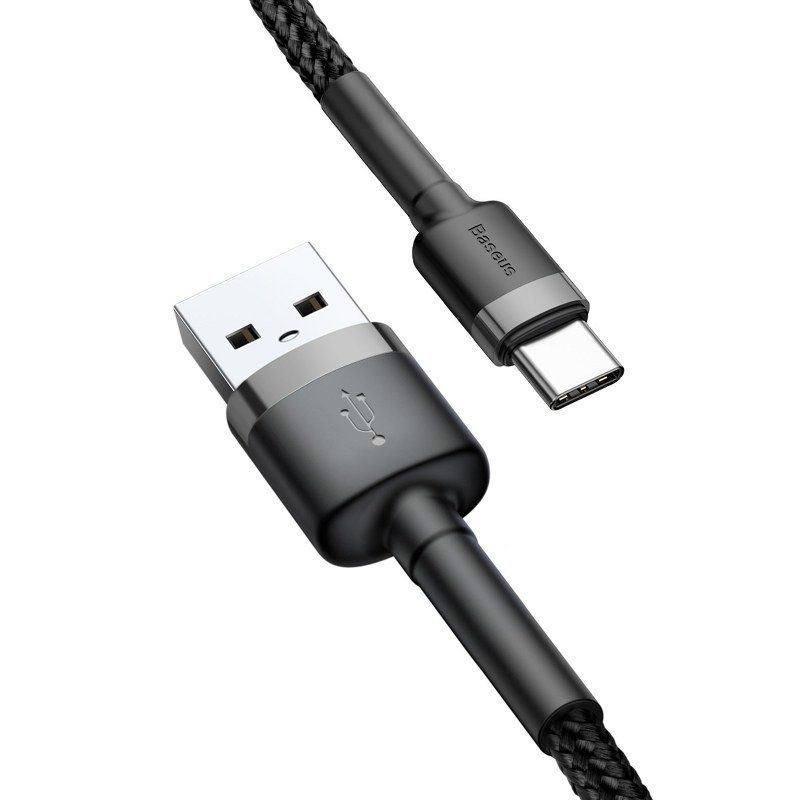 Cable Baseus Baseus Cafule cable USB-C 2A 2m (Gray+Black)
