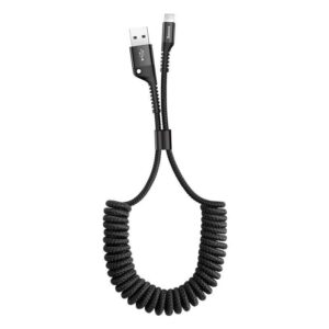 Cable Baseus  Baseus Spring-loaded cable Lightning 1m 2A (black) 