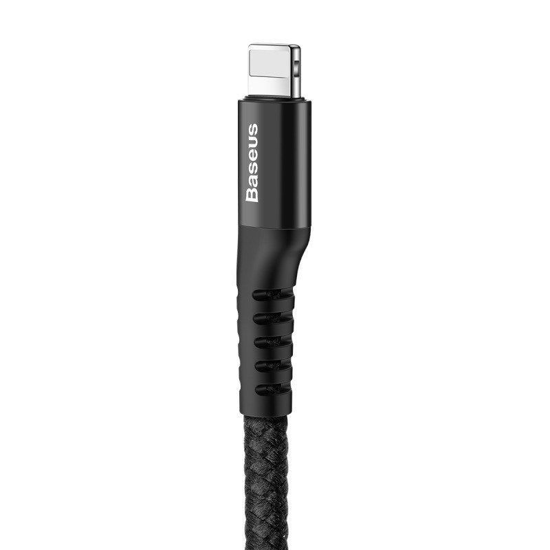 Cable Baseus Baseus Spring-loaded cable Lightning 1m 2A (black)