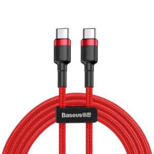 Kabelis Baseus  Baseus Cafule Cable USB-C PD 2.0 QC 3.0 60W 1m (Red) 