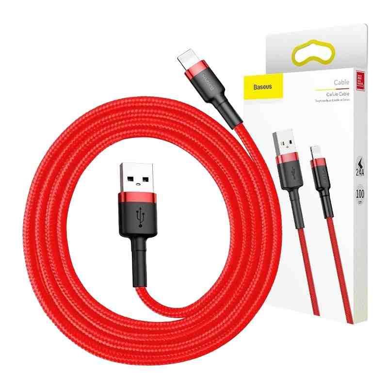 Cable Baseus Baseus Cafule USB Lightning Cable 2,4A 0,5m (Red)