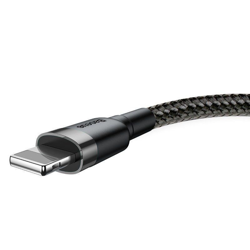 Cable Baseus Baseus Cafule USB Lightning Cable 1,5A 2m (Gray+Black)