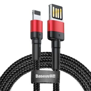 Cable Baseus  Baseus Cafule Double-sided USB Lightning Cable 2,4A 1m (Black+Red) 