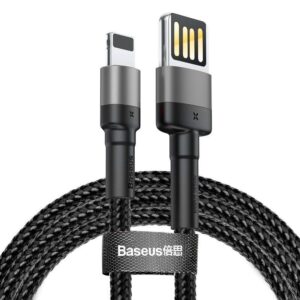 Cable Baseus  Baseus Cafule Double-sided USB Lightning Cable 1.5A 2m (Gray+Black) 