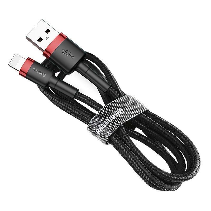 Cable Baseus Baseus Cafule USB Lightning Cable 2,4A 0,5m (Red+Black)