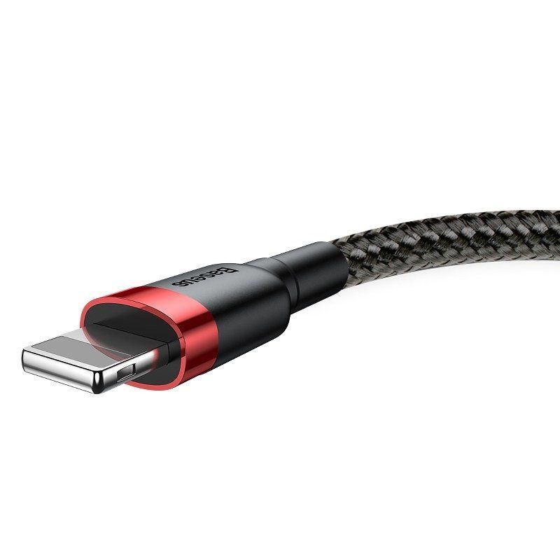 Cable Baseus Baseus Cafule USB Lightning Cable 2,4A 0,5m (Red+Black)