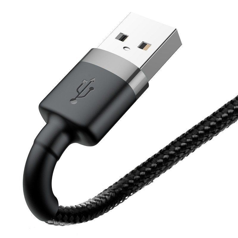 Cable Baseus Baseus Cafule USB Lightning Cable 2.4A 0.5m (Gray+Black)