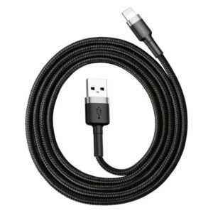 Cable Baseus  Baseus Cafule USB Lightning Cable 2,4A 1m (Gray+Black) 