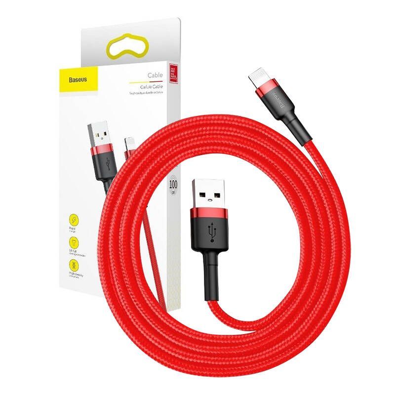 Cable Baseus Baseus Cafule Cable USB Lightning 2A 3m (Red)