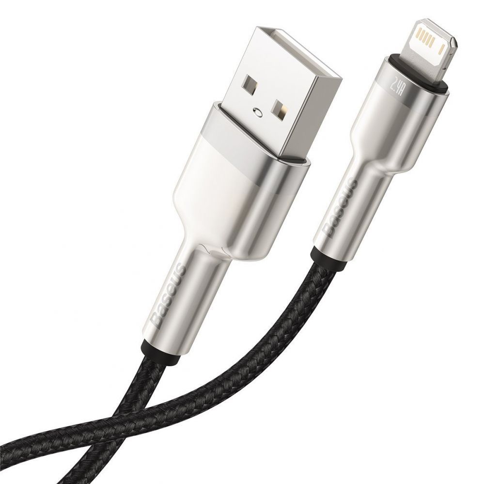 Cable Baseus USB cable for Lightning Baseus Cafule, 2.4A, 1m (black)