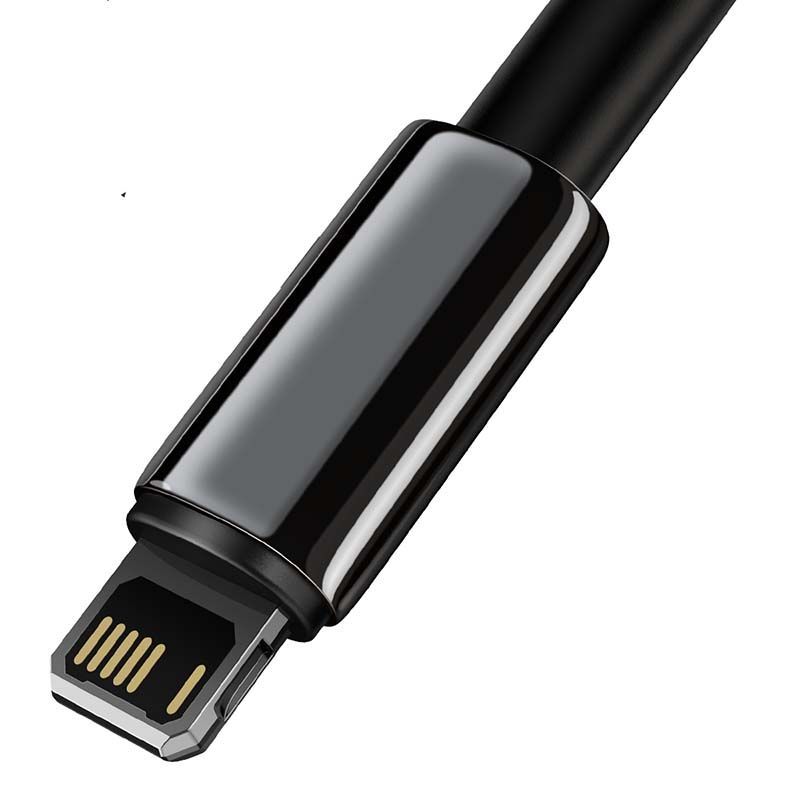 Cable Baseus Baseus Tungsten Gold Cable USB to iP 2.4A 2m (black)
