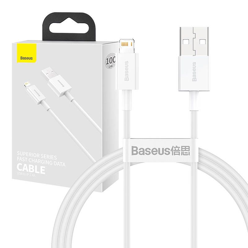 Cable Baseus Baseus Superior Series Cable USB to Lightning, 2.4A, 1m (white)