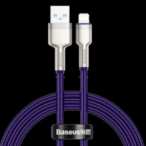 Cable Baseus  USB cable for Lightning Baseus Cafule, 2.4A, 1m (purple) 