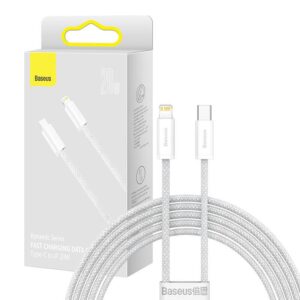 Cable Baseus  USB-C cable for Lightning Baseus Dynamic Series, 20W, 2m (white) 