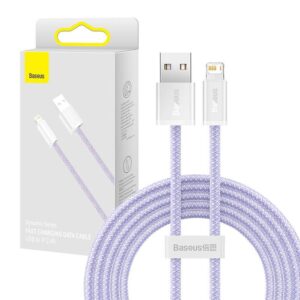Kabelis Baseus  Baseus Dynamic cable USB to Lightning, 2.4A, 2m (Purple)