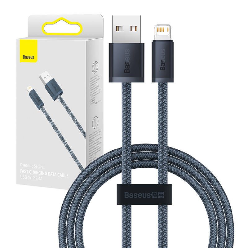 Cable Baseus Baseus Dynamic Series cable USB to Lightning, 2.4A, 1m (gray)
