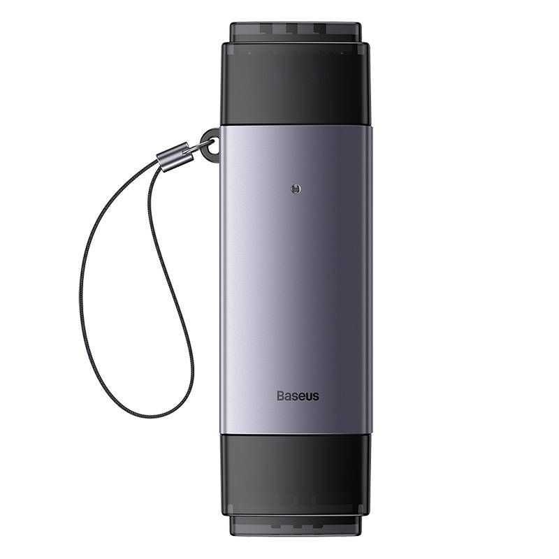 Cable Baseus Baseus Lite Series SD/TF memory card reader, USB + USB-C (gray)