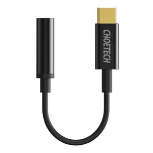Converter Choetech  Adapter Choetech AUX003 USB-C to 3.5mm Audio Jack Adapter (black) 