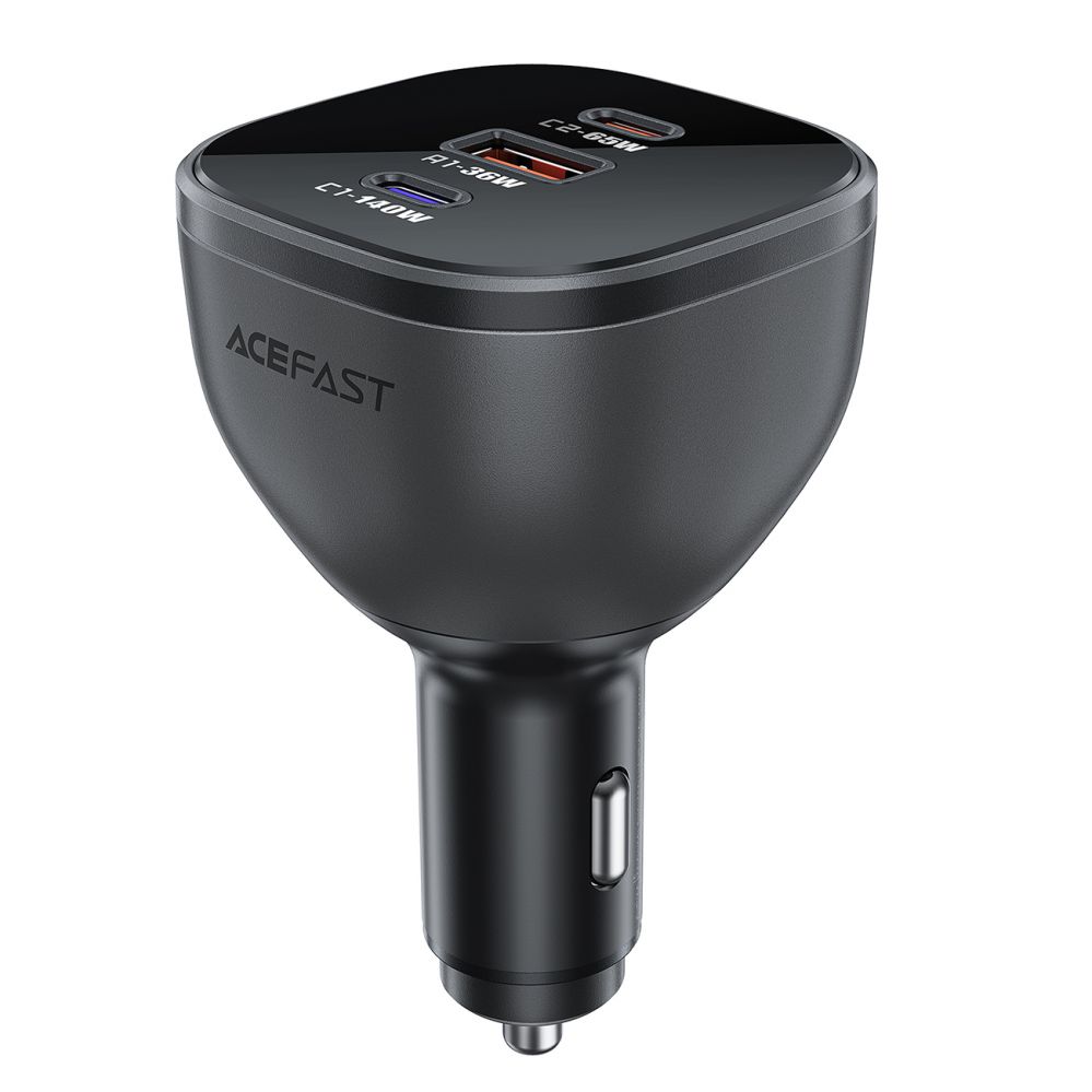 Adaptrid Acefast Acefast B14 car charger 165W 2x USB-C 1x USB-A - black