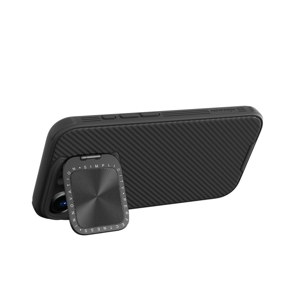 Tagakaaned Nillkin Nillkin CamShield Prop Case for iPhone 16 Pro with Camera Cover and Stand - Black