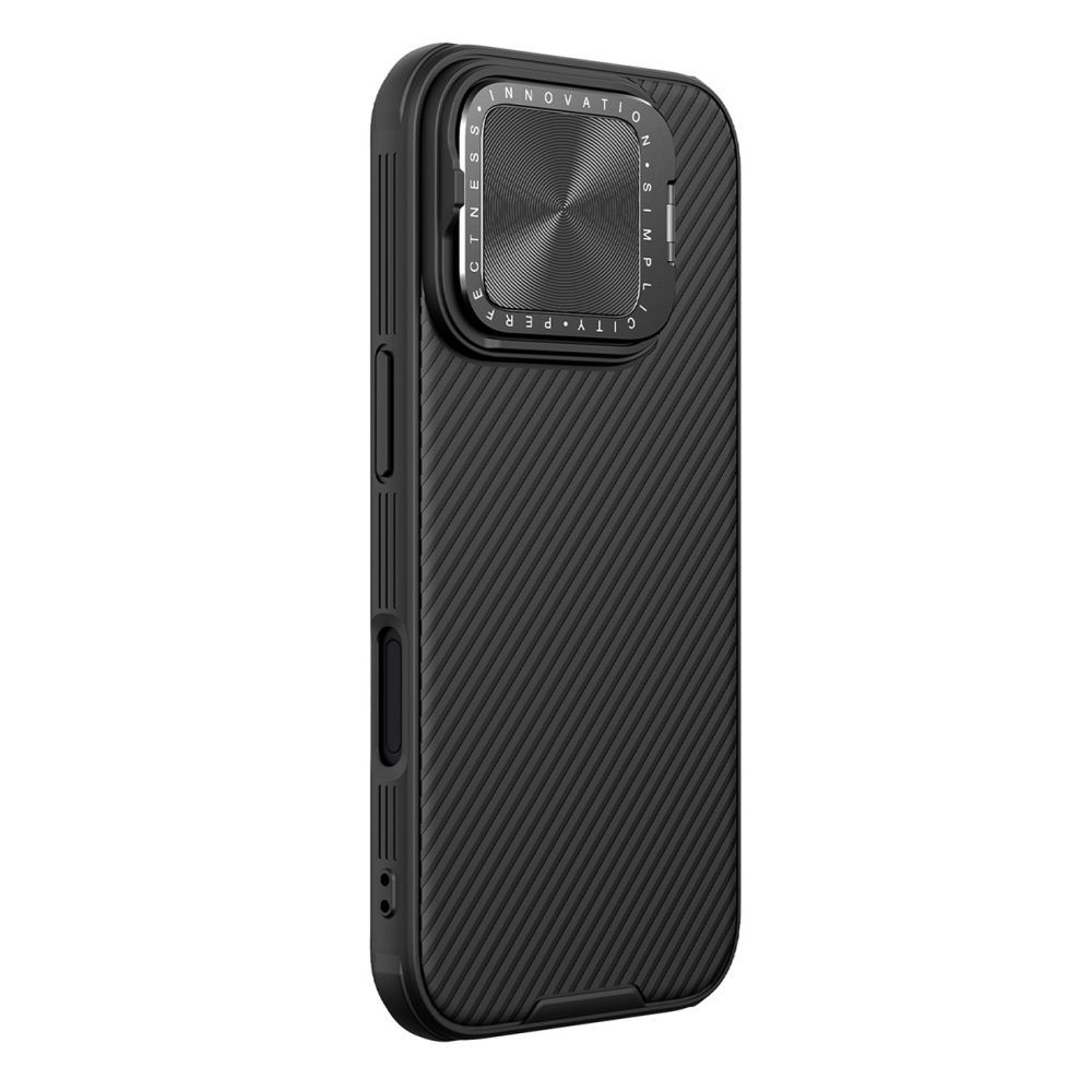 Tagakaaned Nillkin Nillkin CamShield Prop Case for iPhone 16 Pro with Camera Cover and Stand - Black