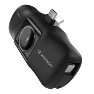 Išorinė baterija Wozinsky  Black \ USB-C (męski) 