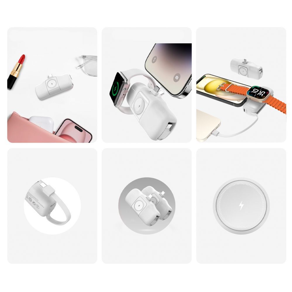 Muu telefoni lisavarustus Wozinsky White \ USB-C (męski)