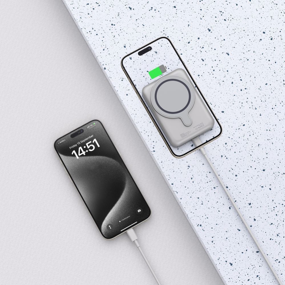 Muu telefoni lisavarustus Tech-Protect Powerbank Tech-Protect PB11 LifeMag MagSafe 10000 mAh - titanium