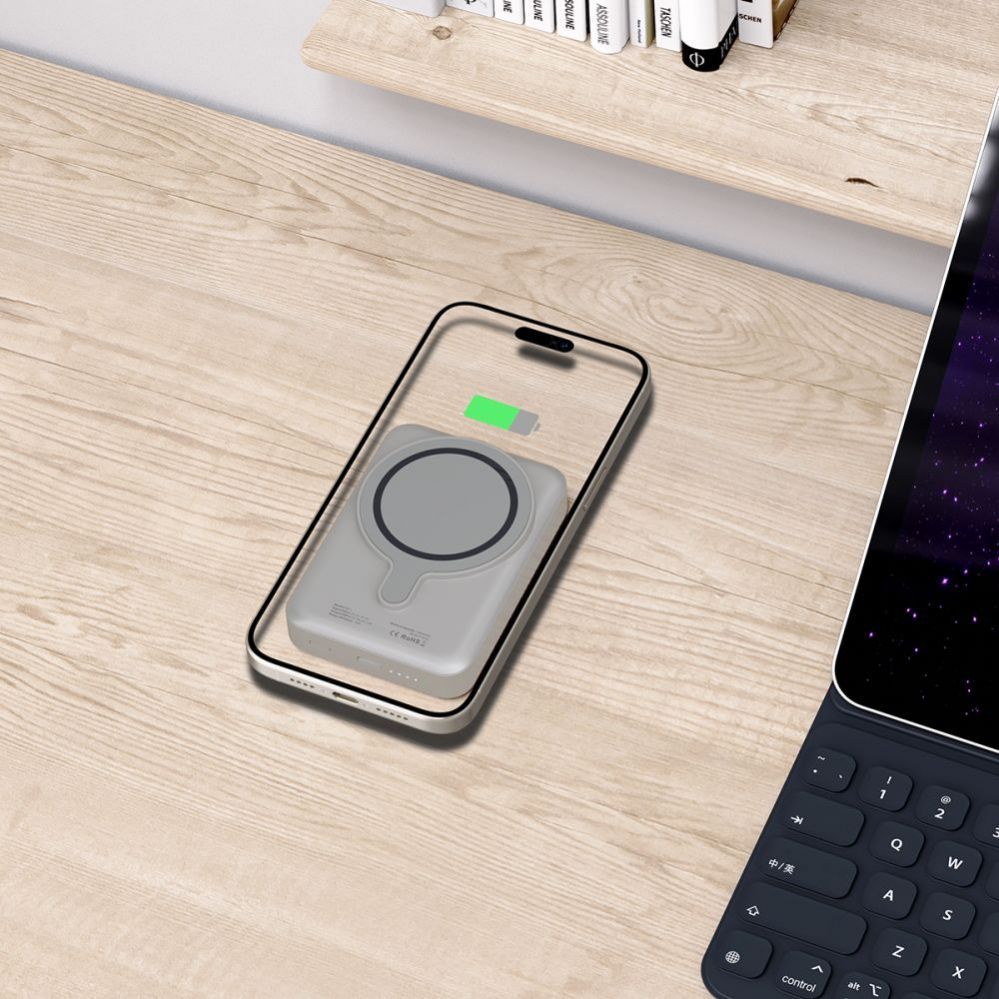 Muu telefoni lisavarustus Tech-Protect Powerbank Tech-Protect PB11 LifeMag MagSafe 10000 mAh - titanium