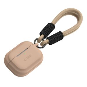Cits mobilo telefonu aksesuārs Tech-Protect  Tech-Protect Silicone Rope Case for Apple AirPods Pro 1/2 - Light Brown 