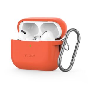 Cits mobilo telefonu aksesuārs Tech-Protect  Tech-Protect Silicone Hook Case for Apple AirPods Pro 1 / 2 - Orange 