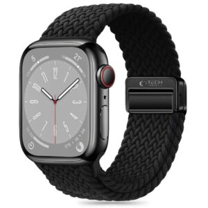 Cits mobilo telefonu aksesuārs Tech-Protect  Tech-Protect Nylonmag Strap for Apple Watch 4 / 5 / 6 / 7 / 8 / 9 / SE (38 / 40 / 41 mm) - Black 