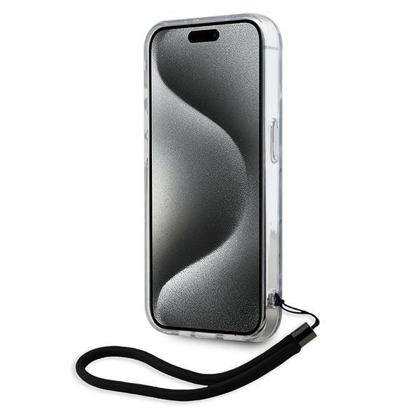 Back panel cover Karl Lagerfeld Karl Lagerfeld Zebra With Cord iPhone 15 Pro Max Case - Purple