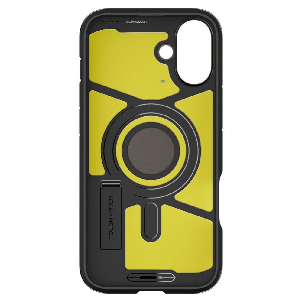 Tagakaaned Spigen Spigen Tough Armor MagSafe case with stand for iPhone 16 - gunmetal