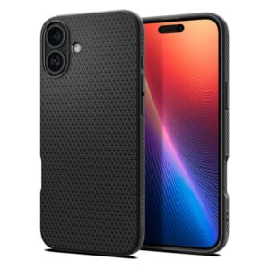 Чехол на заднюю панель Spigen  Spigen Liquid Air iPhone 16 Case - Black 