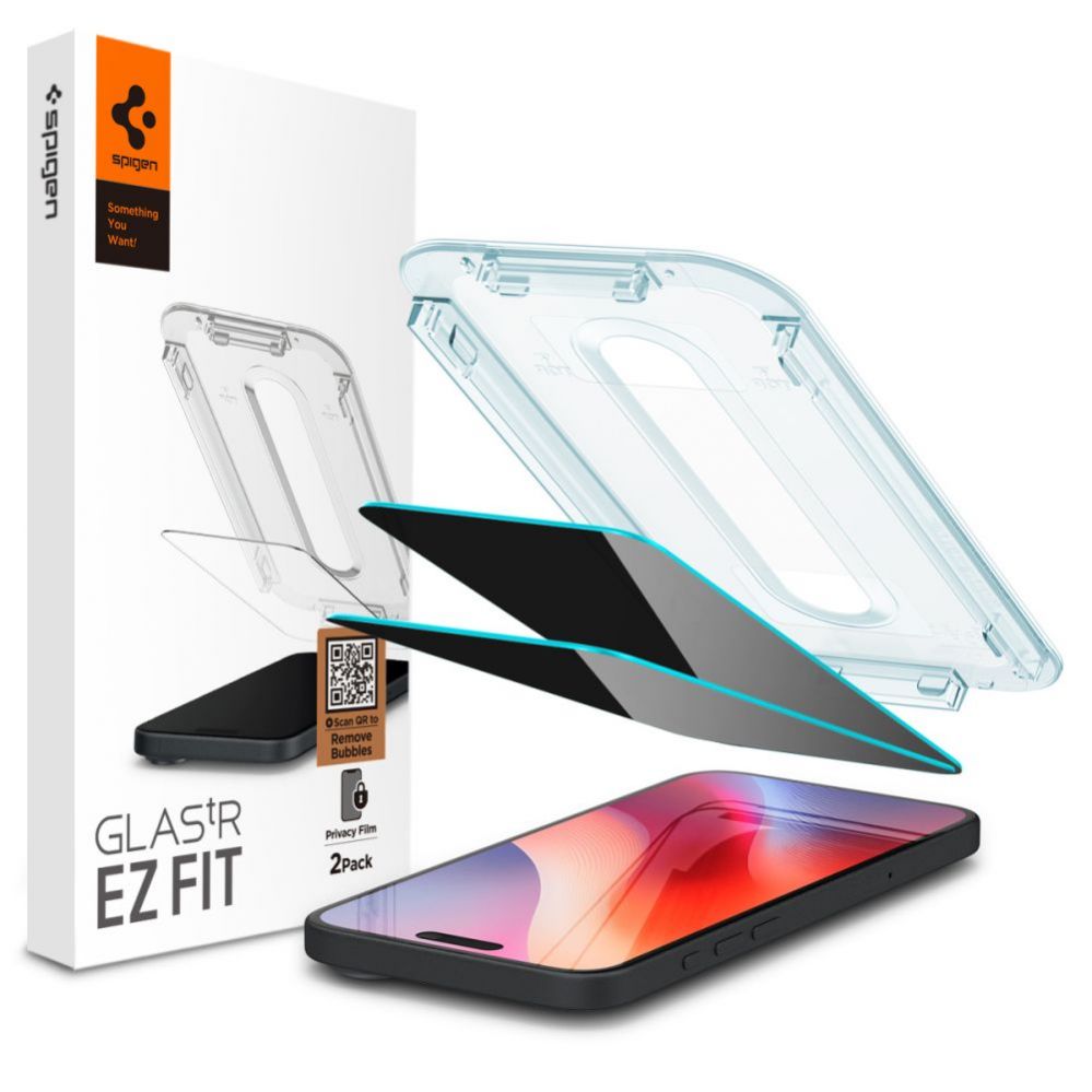 Aizsargstikls Spigen Spigen Glas.tR EZ Fit Privacy Tempered Glass for iPhone 16 Pro Max / 17 Pro Max - 2 pcs.