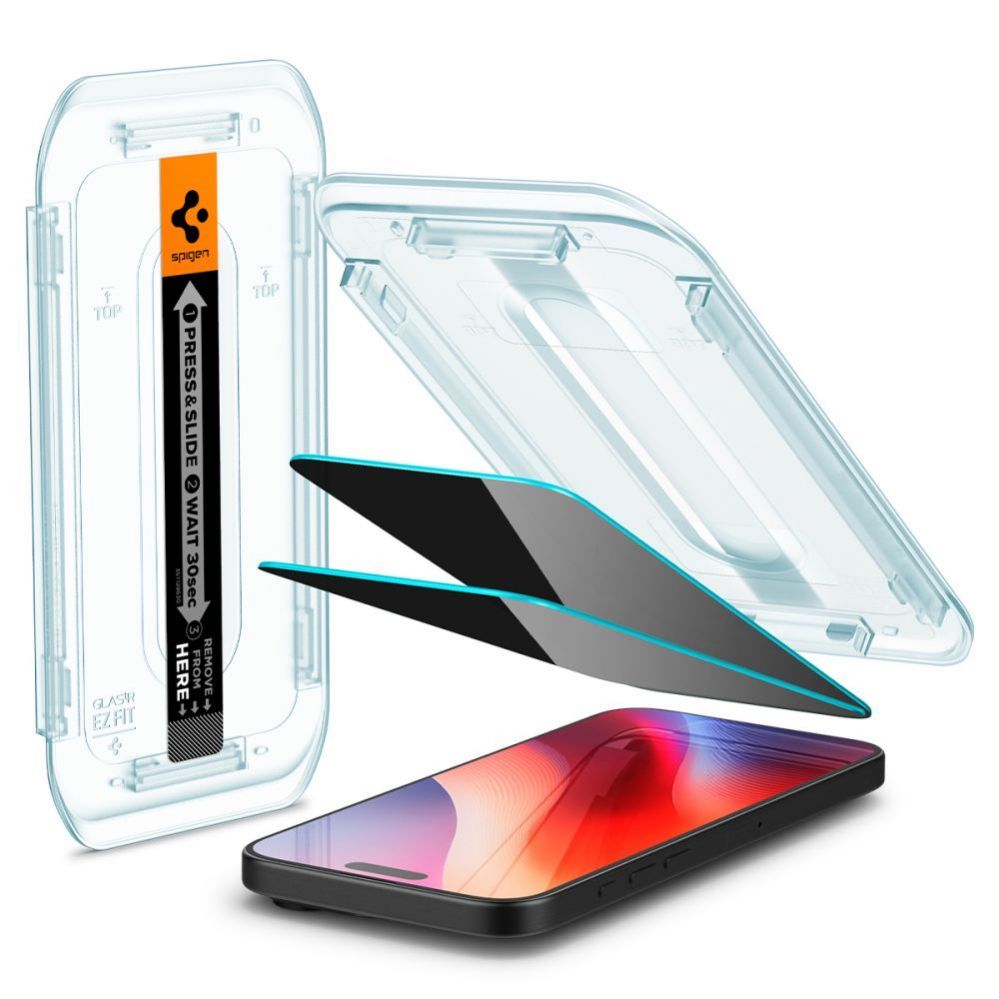 Aizsargstikls Spigen Spigen Glas.tR EZ Fit Privacy Tempered Glass for iPhone 16 Pro Max / 17 Pro Max - 2 pcs.