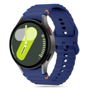 Cits mobilo telefonu aksesuārs Tech-Protect  Tech-Protect Silicone Sport Strap for Samsung Galaxy Watch 4 / 5 / 5 Pro / 6 / 7 / FE - Blue 