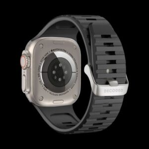 Kitas telefono priedas Decoded  Decoded Ultra Traction Silicone Strap for Apple Watch 49 / 45 / 44 / 42 mm Gen 1-9 - SE - Black 