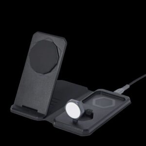 Muu telefoni lisavarustus UAG  UAG 3in1 Travel Charger 15W Wireless Charger with MagSafe + Cable + Organizer - Black 