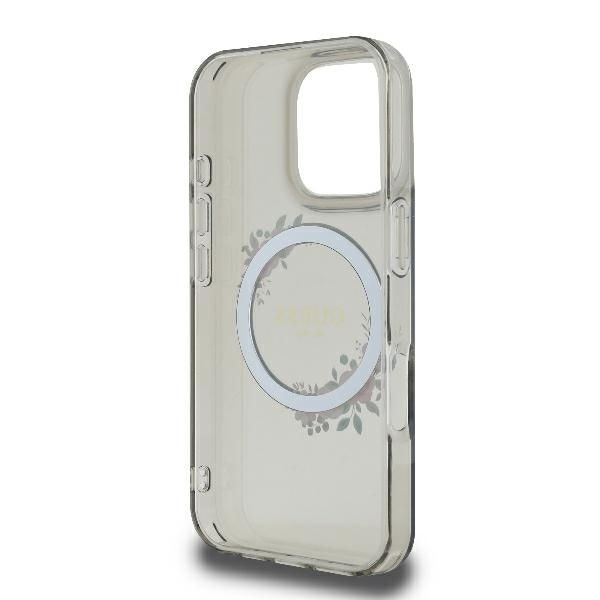 Muu telefoni lisavarustus Guess Guess IML Flowers Wreath MagSafe Case for iPhone 16 Pro - Black