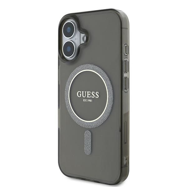 Muu telefoni lisavarustus Guess Guess IML Glitter Circle MagSafe case for iPhone 16 - black