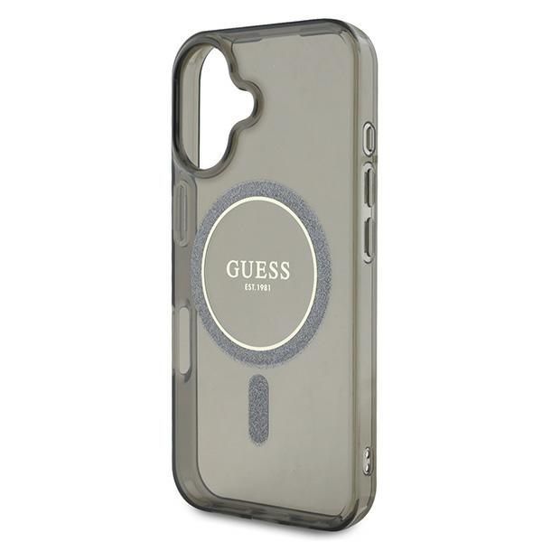 Muu telefoni lisavarustus Guess Guess IML Glitter Circle MagSafe case for iPhone 16 - black