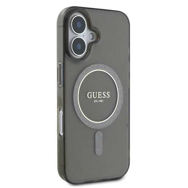 Muu telefoni lisavarustus Guess Guess IML Glitter Circle MagSafe case for iPhone 16 - black