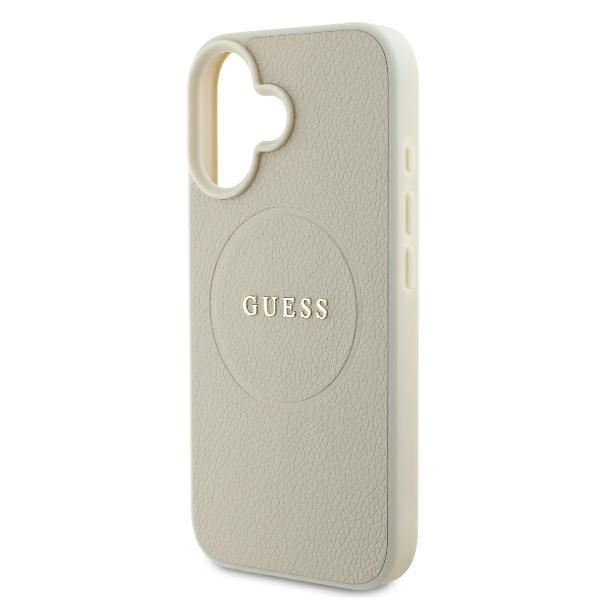 Other Phone Accessory Guess Guess Grained Ring MagSafe case for iPhone 16 - beige