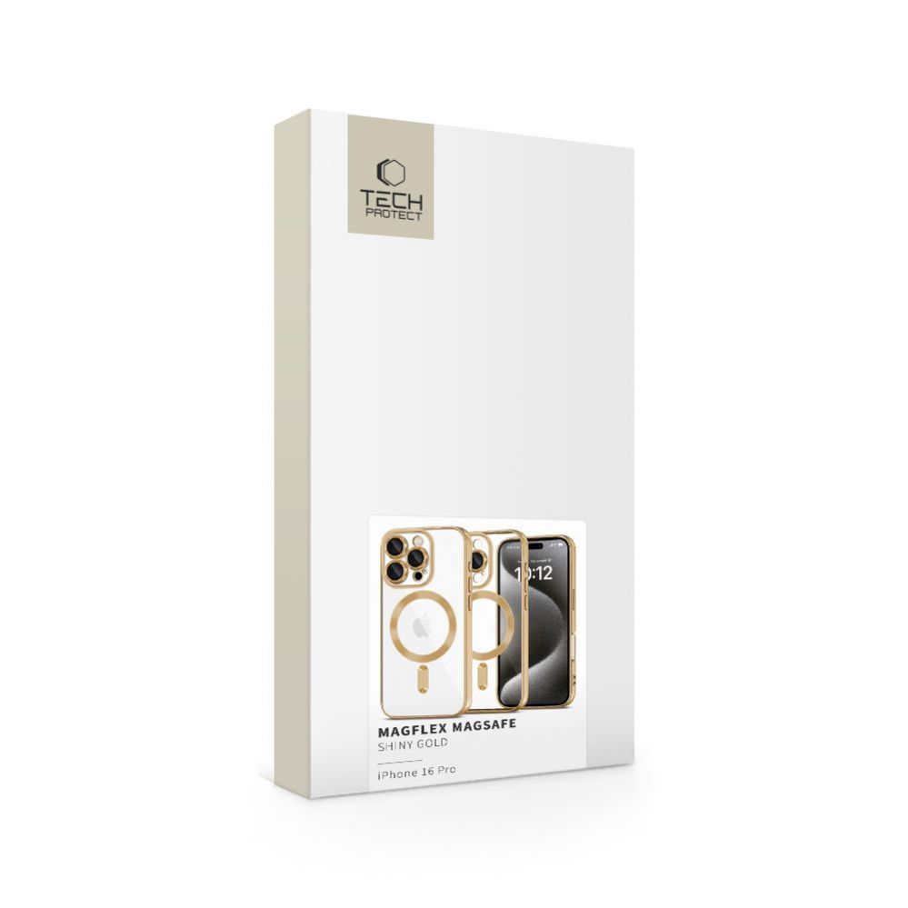 Cits mobilo telefonu aksesuārs Tech-Protect Tech-Protect MagFlex MagSafe iPhone 16 Pro Case - Gold