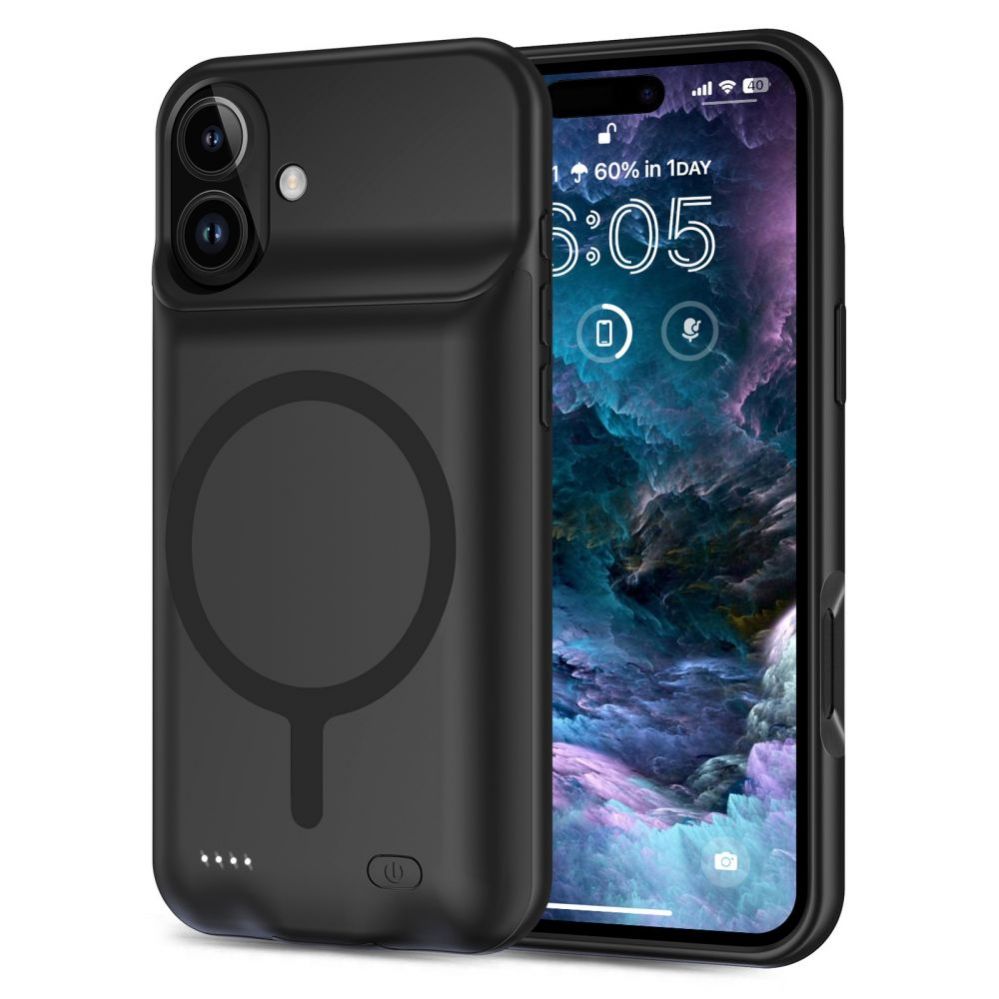 Muu telefoni lisavarustus Tech-Protect Tech-Protect PowerCase MagSafe Case with 7000mAh Powerbank for iPhone 16 - Black