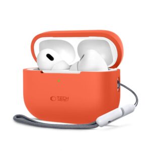 Cits mobilo telefonu aksesuārs Tech-Protect  Tech-Protect Silicone Case for Apple AirPods Pro 1 / 2 - Orange 