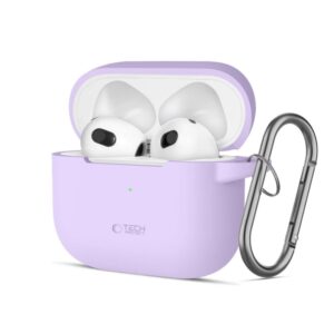 Cits mobilo telefonu aksesuārs Tech-Protect  Tech-Protect Silicone Hook Case for Apple AirPods 3 - Purple 